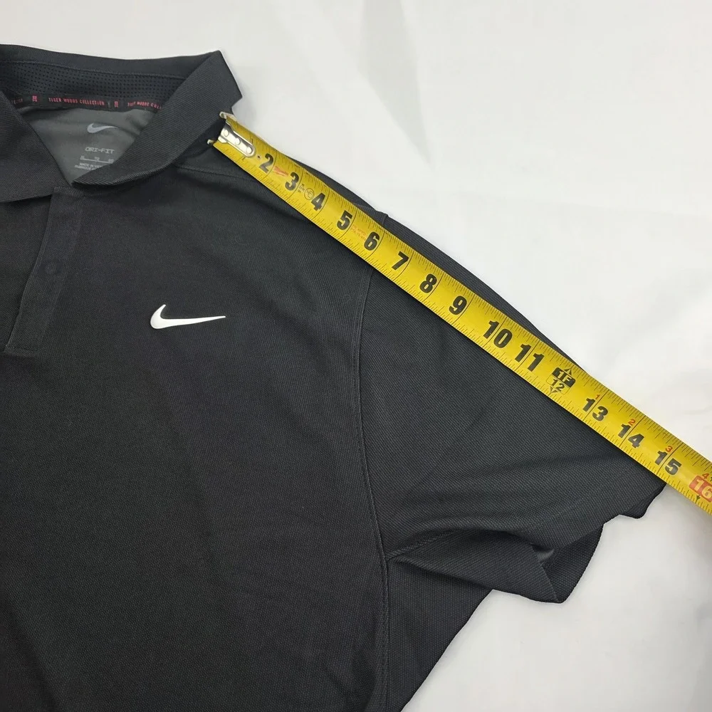 Orlando Magic Shirt Polo Mens XL Black NBA Basketball Nike Dri Fit Tiger Woods